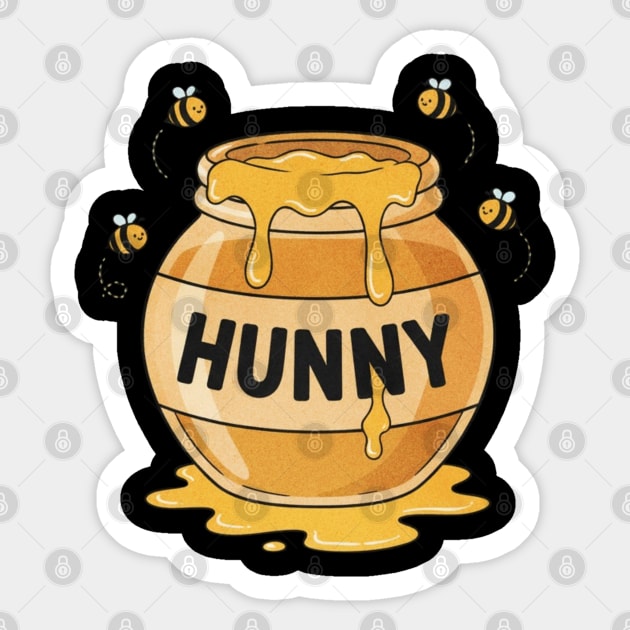 Cute Sweet Pot Hunny Costume Easy Funny Bee Lovers Halloween Sticker by shirtlux